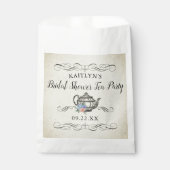 エレガントヴィンテージ茶パーティー |ブライダルシャワー フェイバーバッグ (正面)
