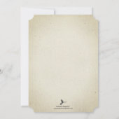 エレガントヴィンテージ茶パーティー |ブライダルシャワー 招待状 (裏面)