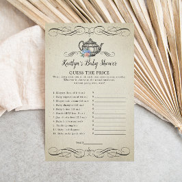 エレガントヴィンテージ茶パーティー |赤ちゃんシャワーゲーム