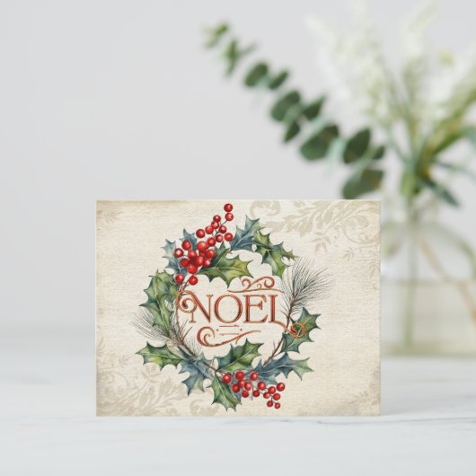 エレガントヴィンテージ華美スタイルノエルフローラ シーズンポストカード (スタンド正面)