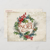 エレガントヴィンテージ華美スタイルノエルフローラ シーズンポストカード (正面/裏面)