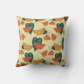 エレガントヴィンテージ蝶と葉の模様 | クッション (裏面)