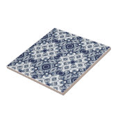 エレガントヴィンテージ観賞用,ネービーブルー,白 タイル (側面)