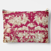 エレガントヴィンテージ赤い湖トイレデジュイミモノグラム アクセサリーポーチ (裏面)