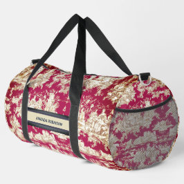 エレガントヴィンテージ赤い湖トイレデジュイミモノグラム ダッフルバッグ