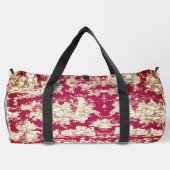 エレガントヴィンテージ赤い湖トイレデジュイミモノグラム ダッフルバッグ (裏面)