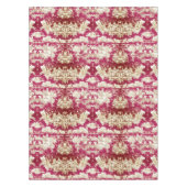 エレガントヴィンテージ赤い湖トイレデジュイミモノグラム テーブルクロス (正面)