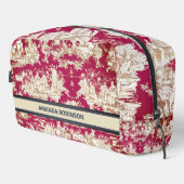 エレガントヴィンテージ赤い湖トイレデジュイミモノグラム ドップキット (右コーナー)