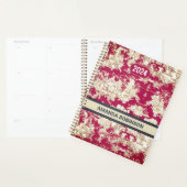 エレガントヴィンテージ赤い湖トイレデジュイミモノグラム プランナー手帳 (ディスプレー)