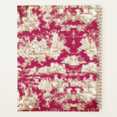 エレガントヴィンテージ赤い湖トイレデジュイミモノグラム プランナー手帳 (裏面)