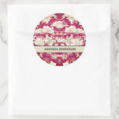 エレガントヴィンテージ赤い湖トイレデジュイミモノグラム ラウンドシール (バッグ)