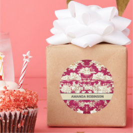 エレガントヴィンテージ赤い湖トイレデジュイミモノグラム ラウンドシール