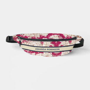 エレガントヴィンテージ赤い湖トワールデジュイモノグラム ファニーパック