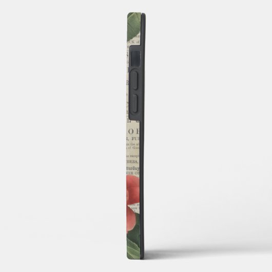 エレガントヴィンテージ赤フローラ Case-Mate iPhoneケース (裏面 / 左)