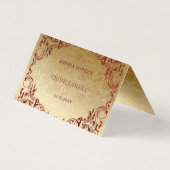 エレガントヴィンテージ赤金ゴールド表座席表 (裏面)