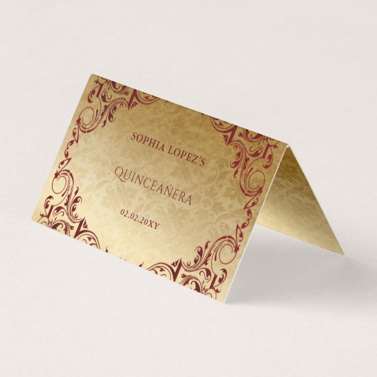 エレガントヴィンテージ赤金ゴールド表座席表 (裏面)