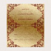 エレガントヴィンテージ赤金ゴールド表座席表 (外部フラット)