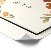 エレガントヴィンテージ金ゴールドフレームの後ろ向き ポスター (角)