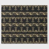 エレガントヴィンテージ金巻包み紙 ラッピングペーパー (フラット)