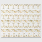 エレガントヴィンテージ金巻包み紙 ラッピングペーパー (フラット)