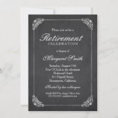 エレガントヴィンテージ除企業の去パーティー 招待状 (正面)