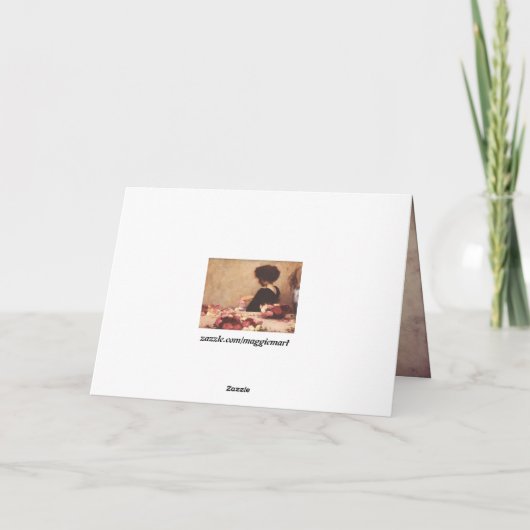 エレガントヴィンテージ音楽誕生日ユーモアカード カード (裏面)