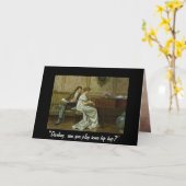 エレガントヴィンテージ音楽誕生日ユーモアカード カード (黄色い花)