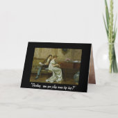 エレガントヴィンテージ音楽誕生日ユーモアカード カード (正面)