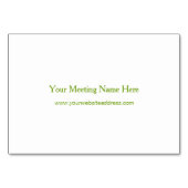 エレガントヴィンテージ黄色い花ディナーテーブル テーブルナンバー (裏面)