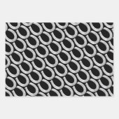 エレガントヴィンテージ黒馬蹄形ギフティング ラッピングペーパーシート (正面3)