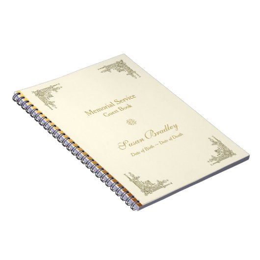 エレガントヴィンテージ1メモリアルサービスノート ノートブック (右側)