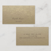 エレガントヴィンテージ，ク素朴ラフト，紙吹雪 名刺 (正面/裏面)