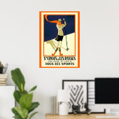 エレガントヴィンテージ（サイト）セントクロワのスキーポスターコピー ポスター (ホームオフィス)