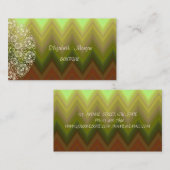 エレガントヴィンテージ，ジグザグ，山形，レース 名刺 (正面/裏面)