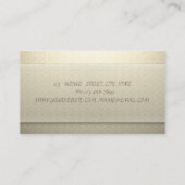 エレガントヴィンテージ、ダマスク、レース 名刺 (裏面)