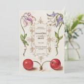 エレガントヴィンテージ |フローラ結婚ー 招待状 (スタンド正面)