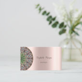 エレガントヴィンテージ、レースバラ金ゴールド 名刺 (スタンド正面)