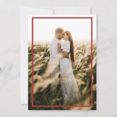 エレガントヴィンテージ |写真クラシックの結婚写真 招待状 (裏面)