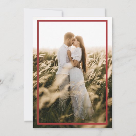 エレガントヴィンテージ |写真クラシックの結婚写真 招待状 (裏面)