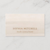 エレガントヴィンテージ |無シンプル線ミニマル 名刺 (正面)