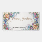 エレガントヴィンテージ「美術・工芸品」の作業領域 デスクマット (正面)