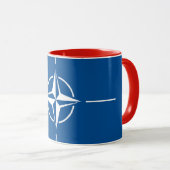 エレガントヴィンテージNATOフラグの対象 マグカップ (正面右)