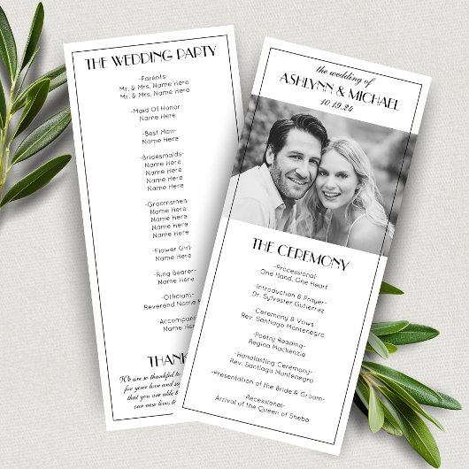 エレガントヴィンテージRoaring 20s Photo 結婚's プログラム