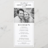 エレガントヴィンテージRoaring 20s Photo 結婚's プログラム (正面)