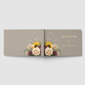 エレガントーペ結婚金ゴールド ゲストブック (全面)