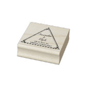 エレガント三角対差出人住所 ラバースタンプ (スタンプ)