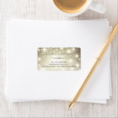 エレガント上品なきらめくきらめく ラベル (インサイチュ)