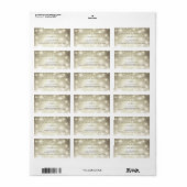 エレガント上品なきらめくきらめく ラベル (フルシート)