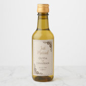 エレガント上品なベ華美イ結婚ゲ ワインラベル (正面)