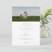 エレガント上品なミニマル結婚リスト 招待状 (スタンド正面)